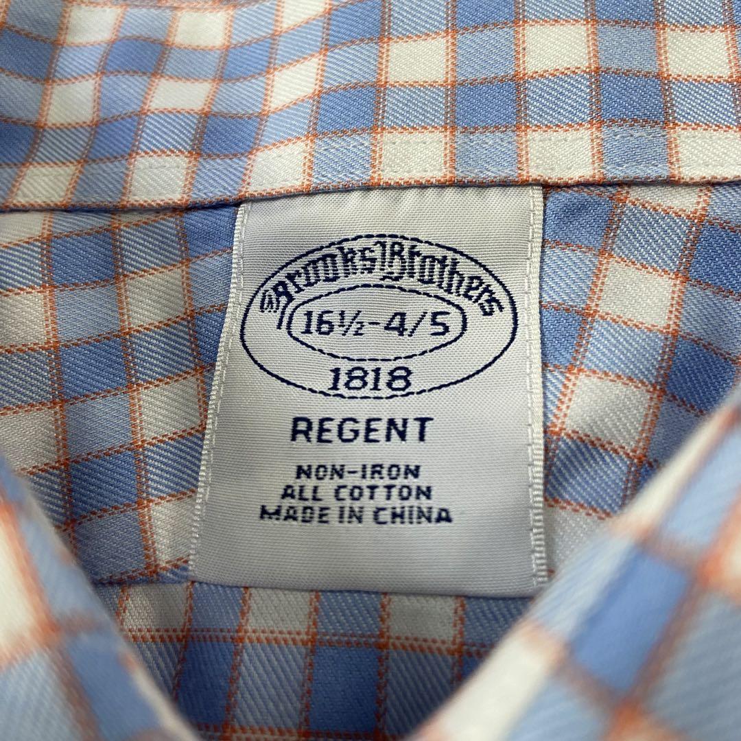 美品 Brooks Brthers 長袖 チェックシャツ REGENT L〜XL