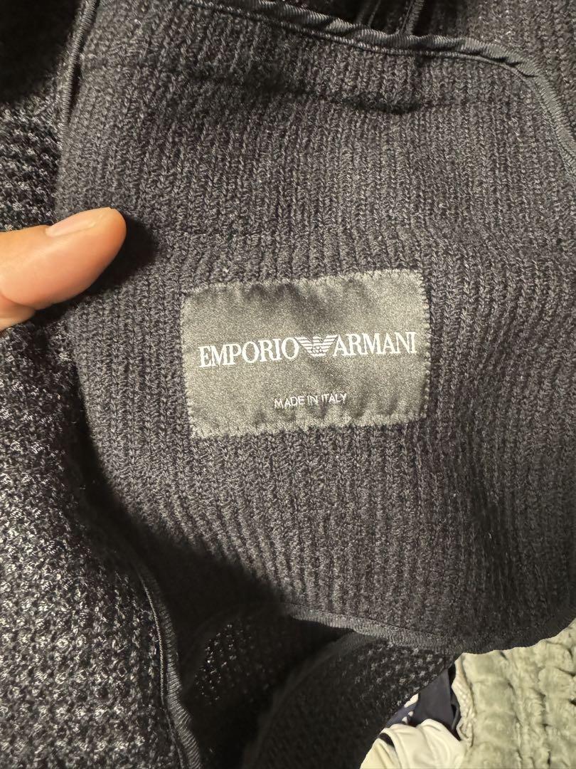イタリア製 黒 テーラードジャケット ARMANI エンポリ