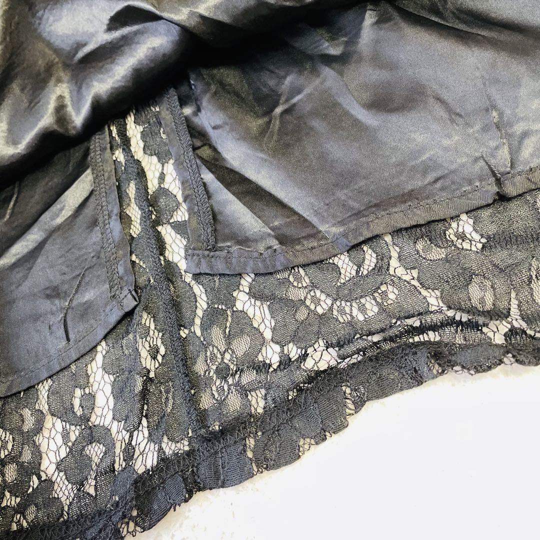 新品タグ付✨大きいサイズ　マザーズドレス　マキシ丈　レース　ブラック　XL 黒