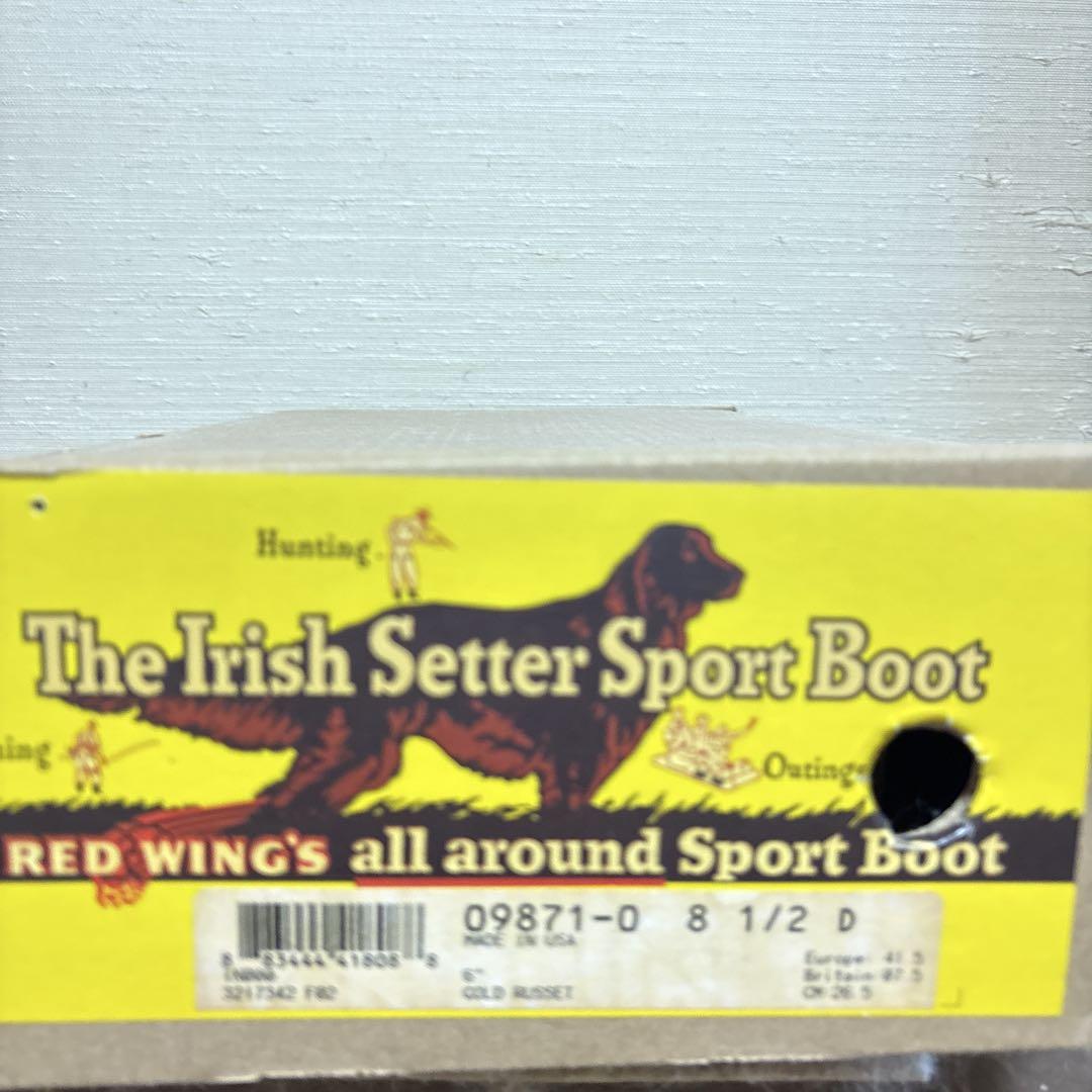 RED WING lrish setter 9871 復刻ゴールドラセット犬