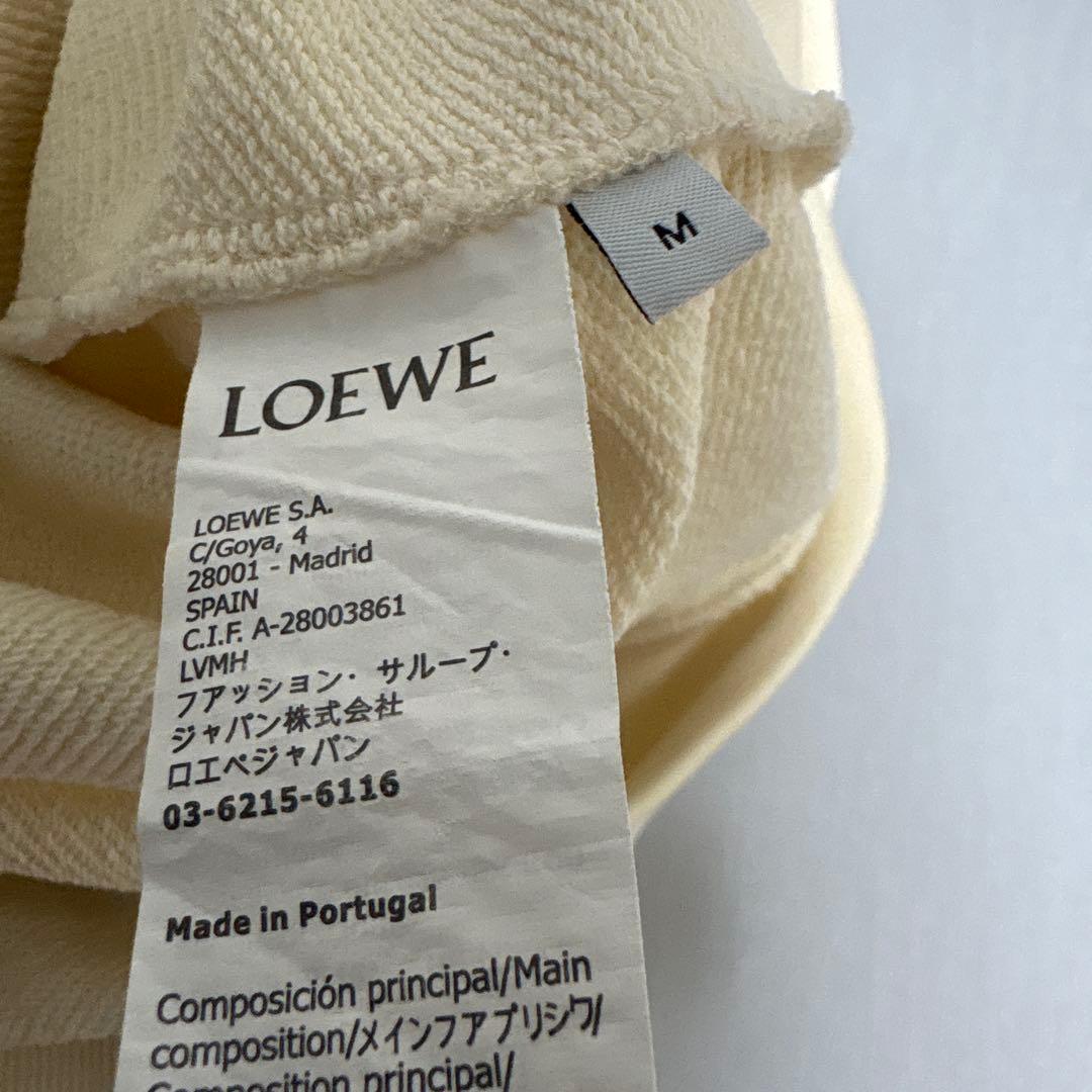 LOEWE クリーム色 フード付きパーカー