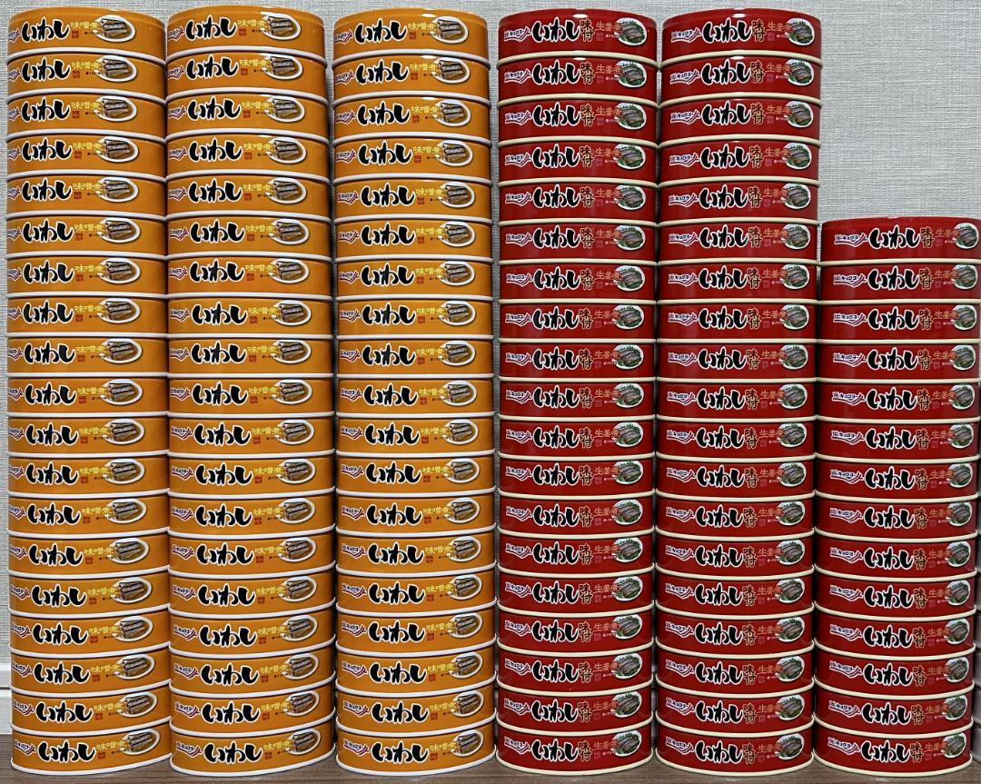 キョクヨー いわし味噌煮、味付 缶詰 総合計109缶セット