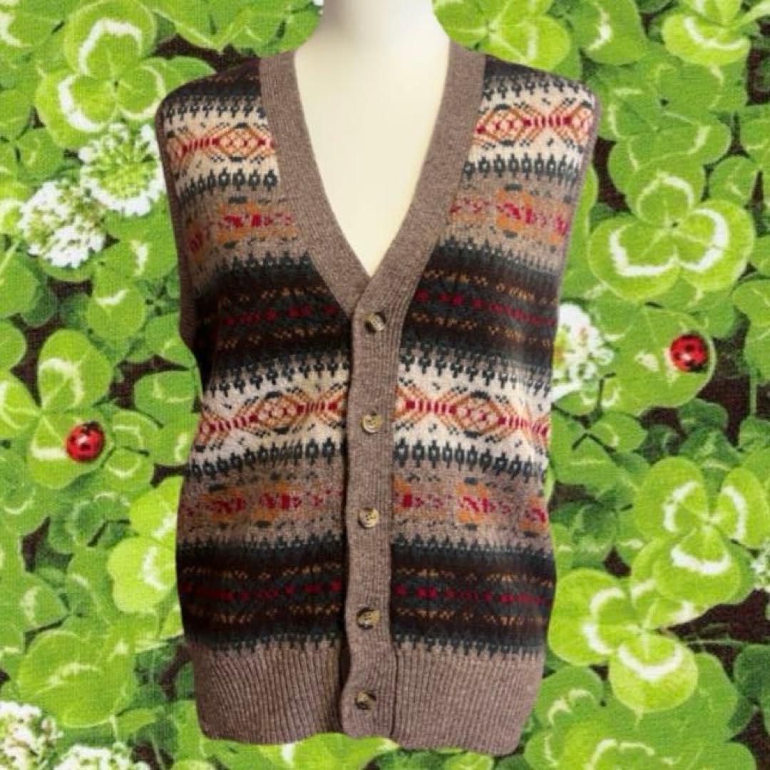 森ガール フェアリーグランジ レトロなニットベストෆ˚* 2,300円