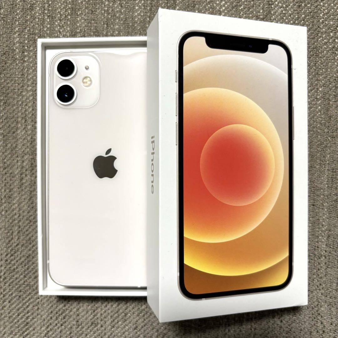 【美品】iPhone12mini ホワイト iPhone12 mini ホワイト 64GB 美品