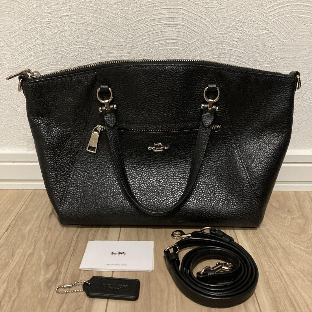 COACH コーチ 79997 2wayバッグ レザー ブラック 黒