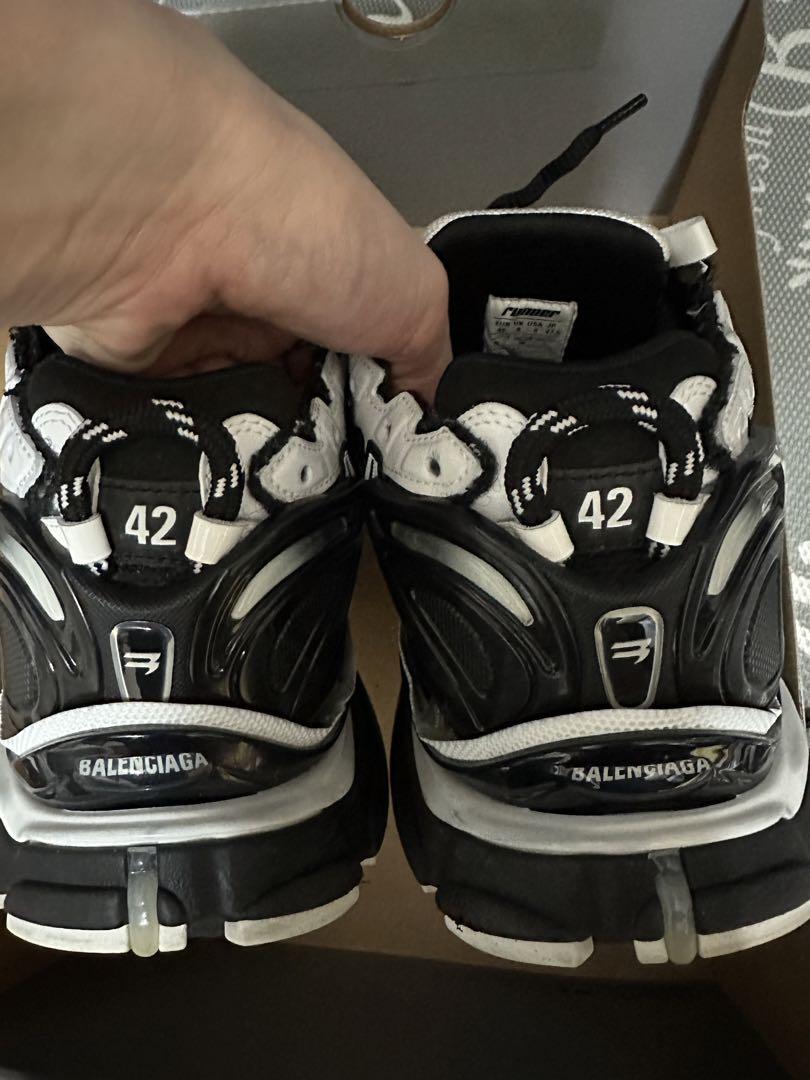 BALENCIAGA Runner スニーカー ホワイト＆ブラック サイズ42
