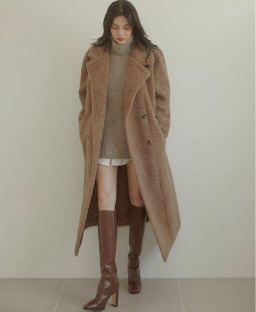 アシーム Teddy boa long coat テディボアロングコート