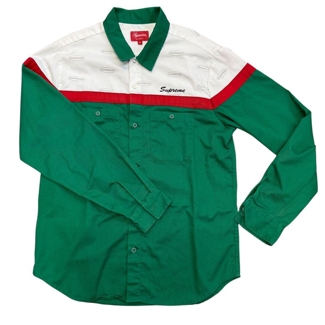 SUPREME 17AW Color Blocked 長袖 シャツ