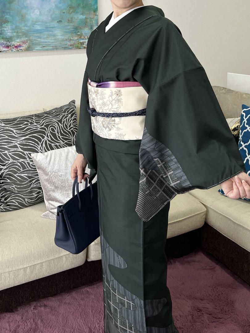 大島紬の付け下げ 目玉❣️