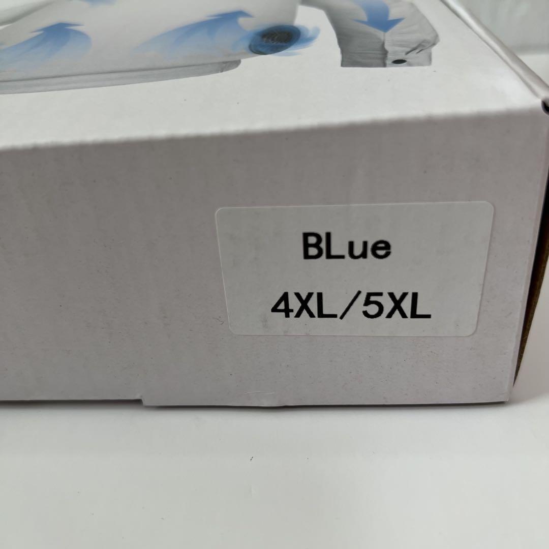 【✨人気✨】　空調服　ネイビー　4XL 5XL バッテリーセット　大きいサイズ