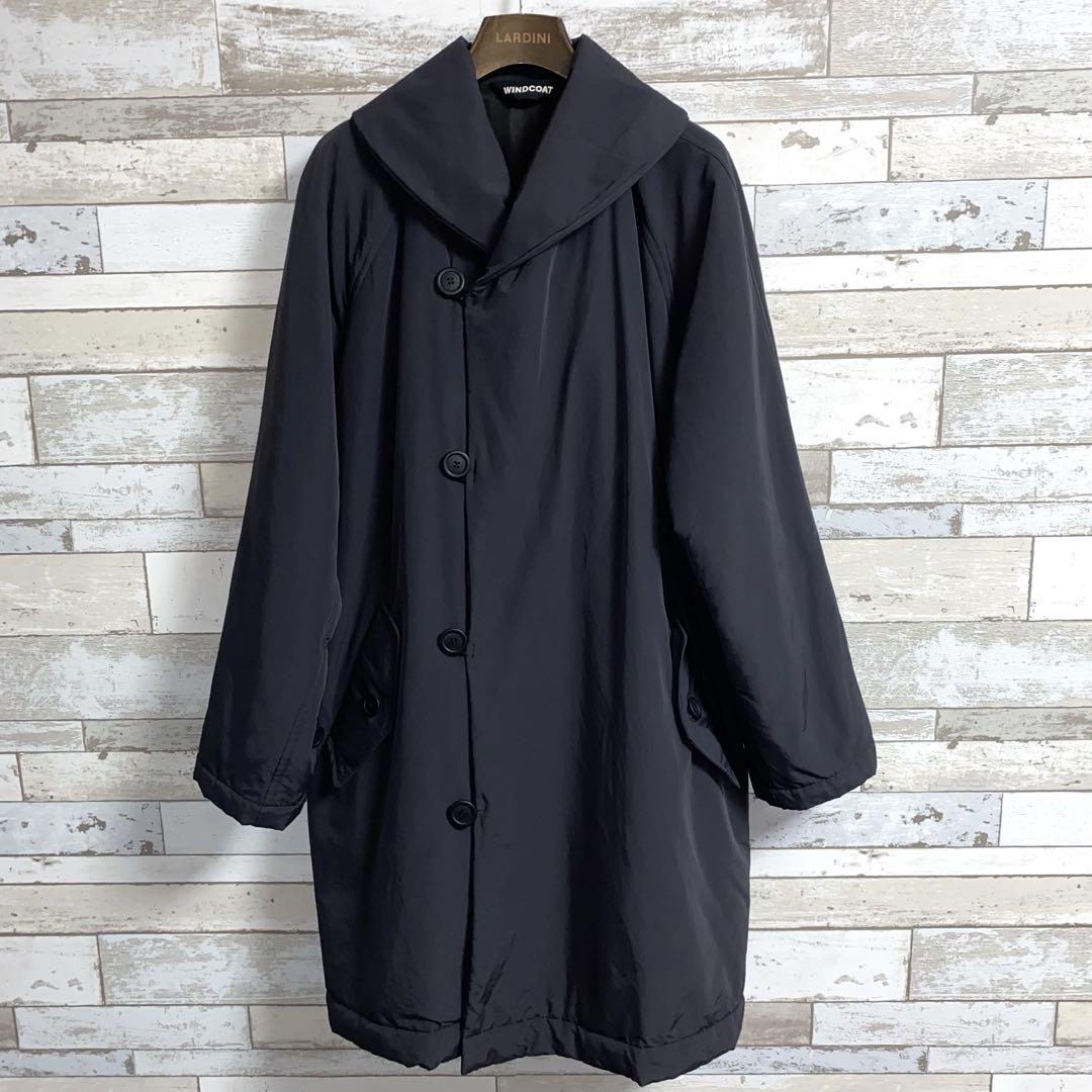 WINDCOAT 中綿入り ショールカラーコート sizeM