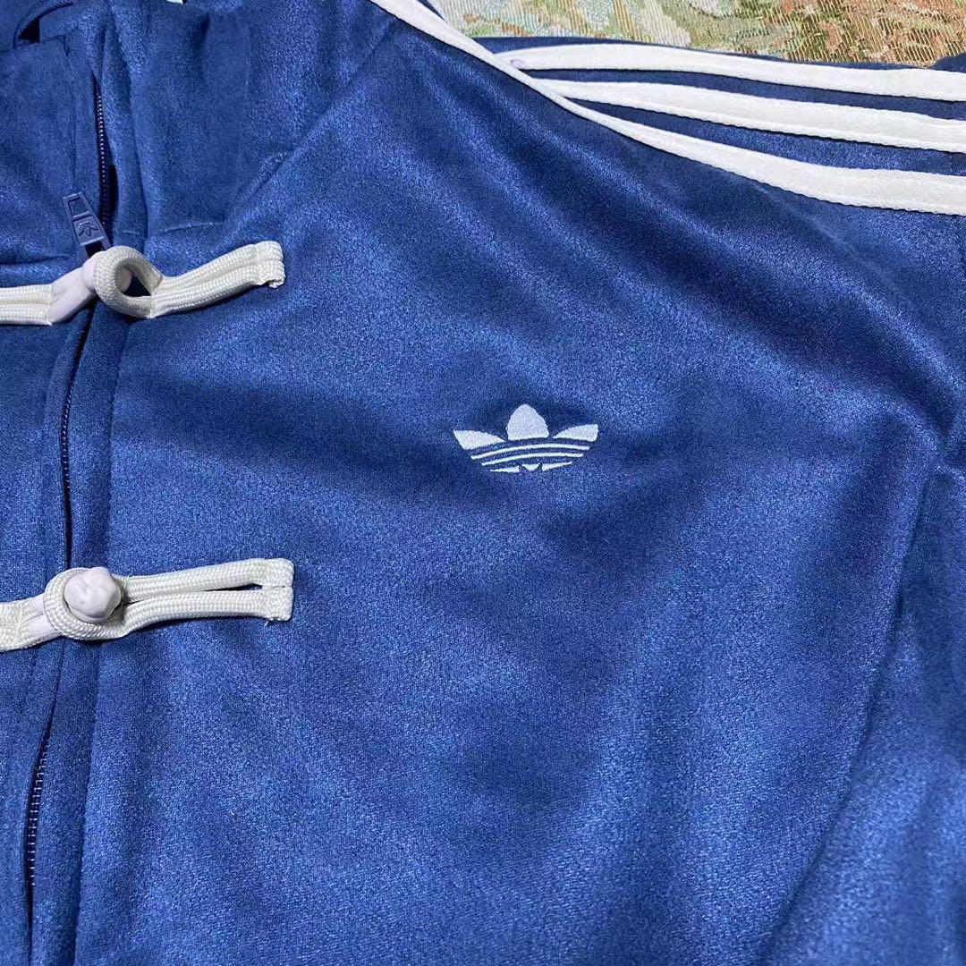 新品 xL アディダス 中国限定 蛇年 トラックジャケット 青色