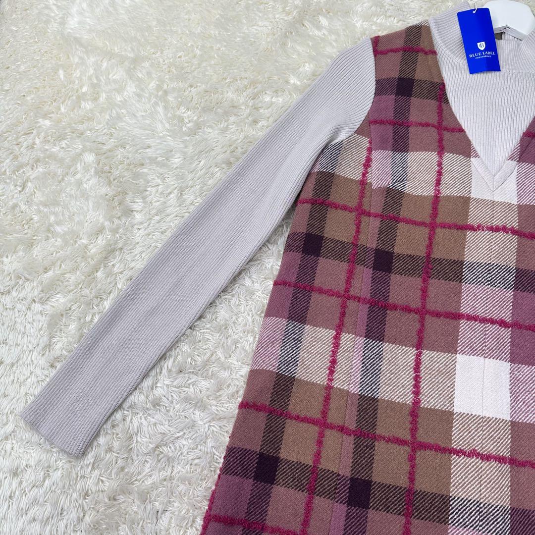 クレストブリッジチェックループヤーンツィードドレス