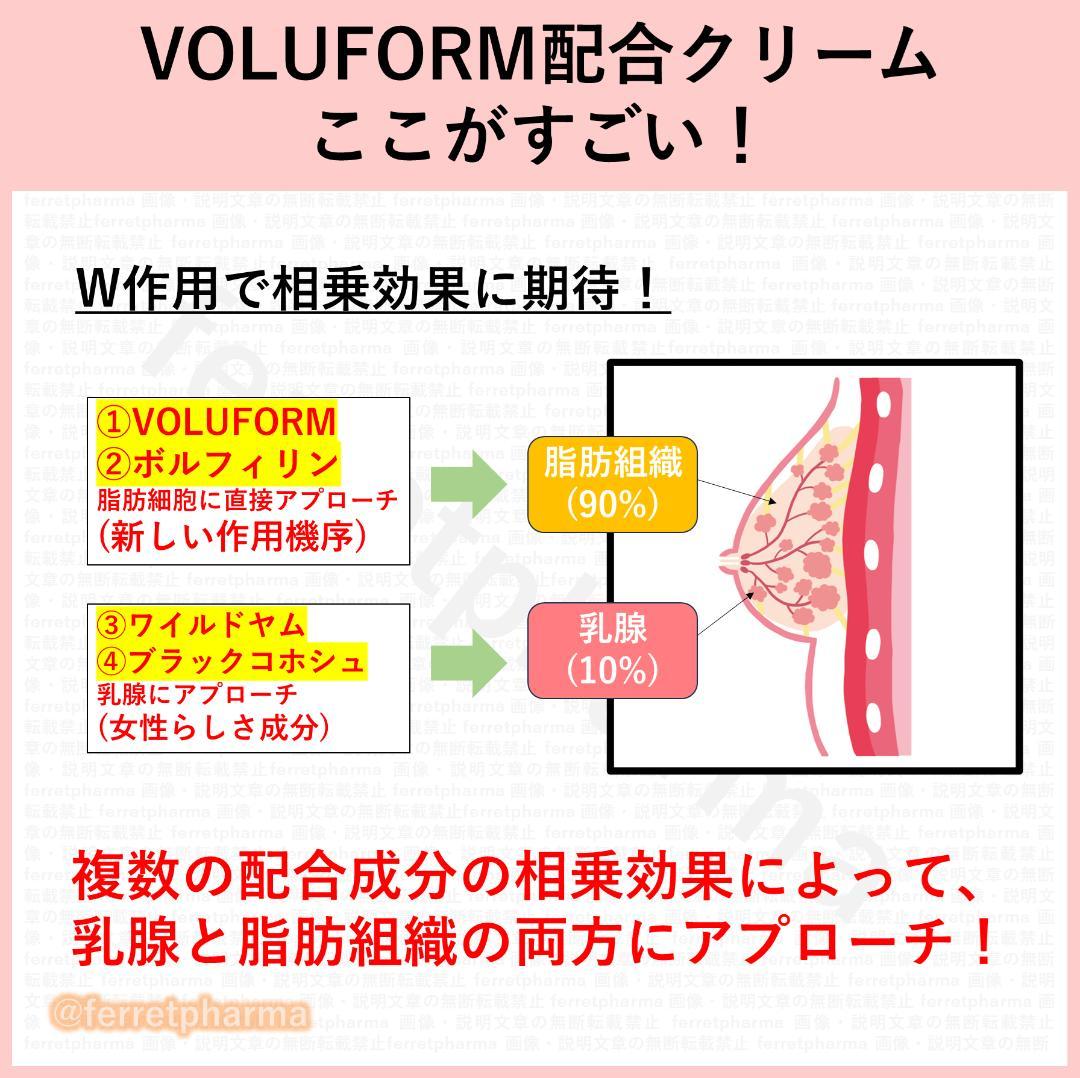 【数量限定】バストアップクリーム ボリュモア VOLUMORE 80g 2個
