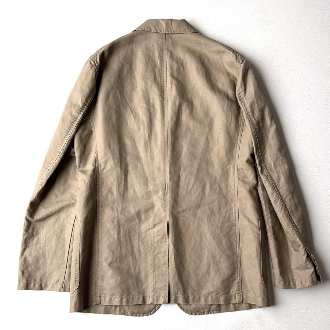 MEN'S BIGI DISTINCTIONテーラードジャケット　リネン混 XL