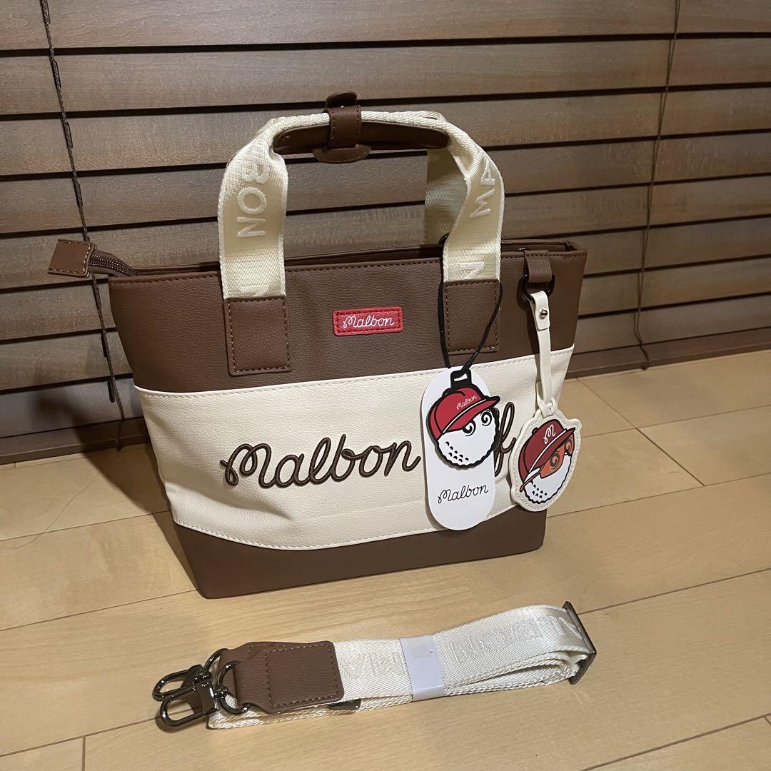 MALBON GOLFマルボンゴルフ カートバッグ トートバッグ ベージュ MALBON GOLFマルボンゴルフ カートバッグ トートバッグ ベージュ