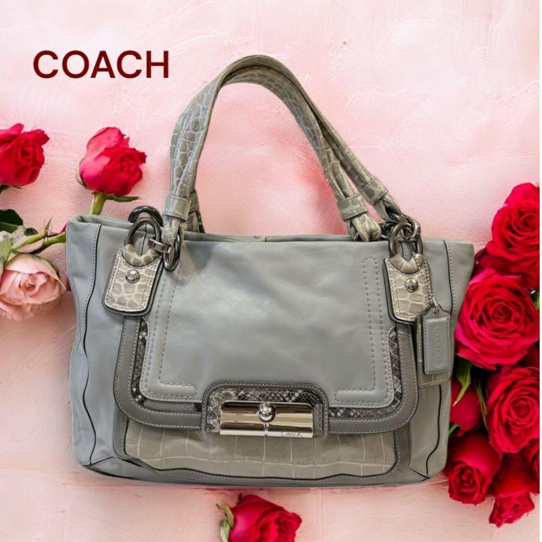 海外輸入 インボイス 新生活✨【COACH】大容量✨コーチレザーショルダーバッグ16810 バッグ