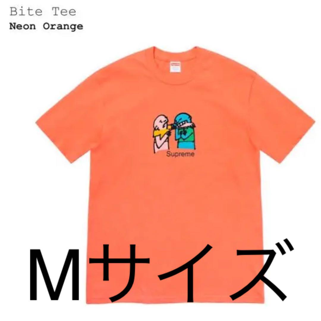 supreme aw19 bite tee Mサイズ ネオンオレンジ