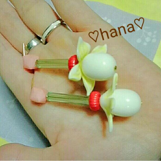 stcat風 大振り お花ヴィンテージ♡ピアス/イヤリング