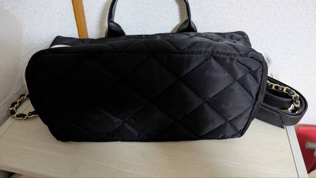 CHANEL ノベルティキルティング トートバッグ ブラック - メルカリ
