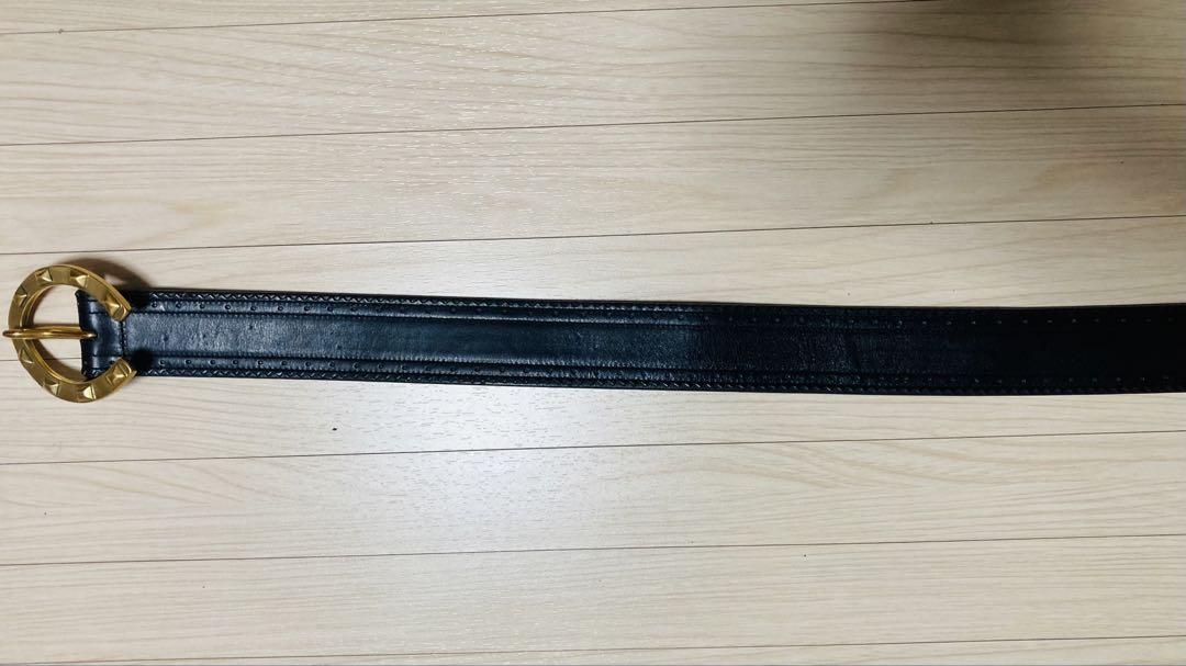 美品！POST&CO ポストアンドコー ベルト 本革 イタリア製 黒