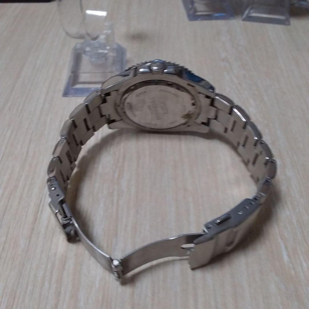 TECHNOS GMT 時計 黒/青/赤　ペプシ