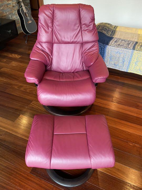 美品！エコーネス ストレスレス レノ クラッシック オットマン