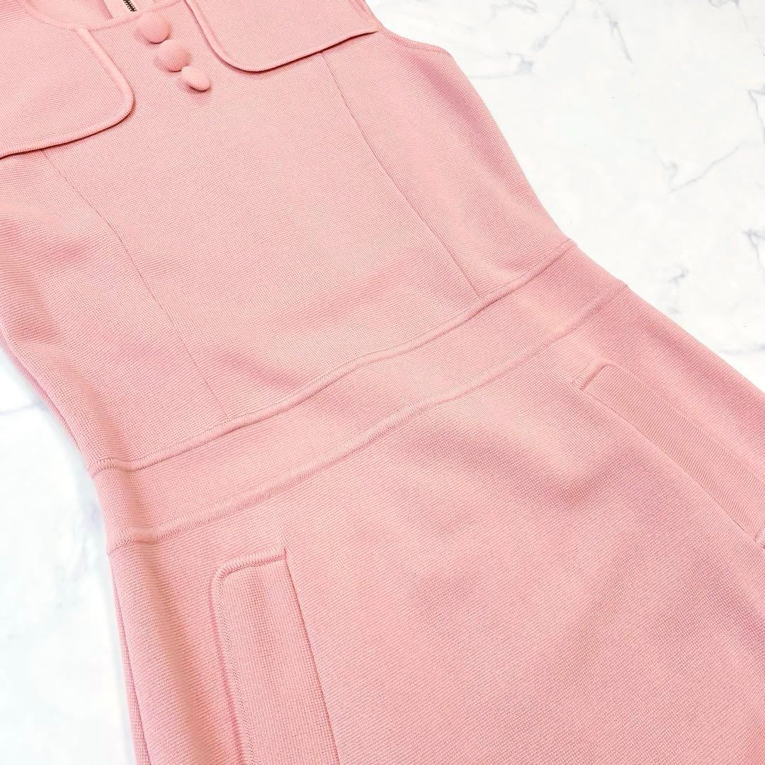 新品✨FOXEY フォクシー　ノースリーブ　ニットワンピース　ピンク　M