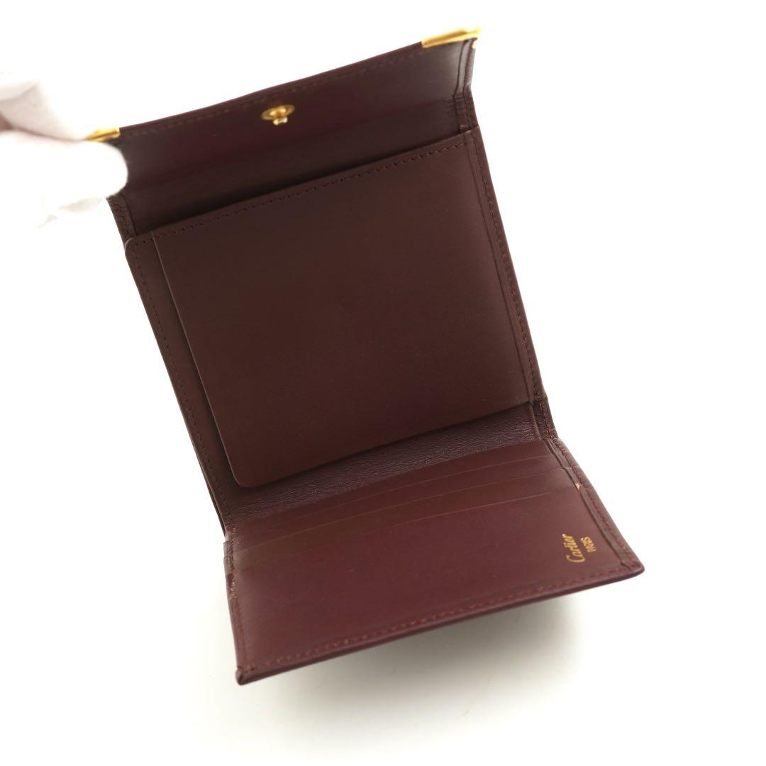 ✨未使用に近い✨ Cartier ミニ財布 マストライン ドゥーブルC