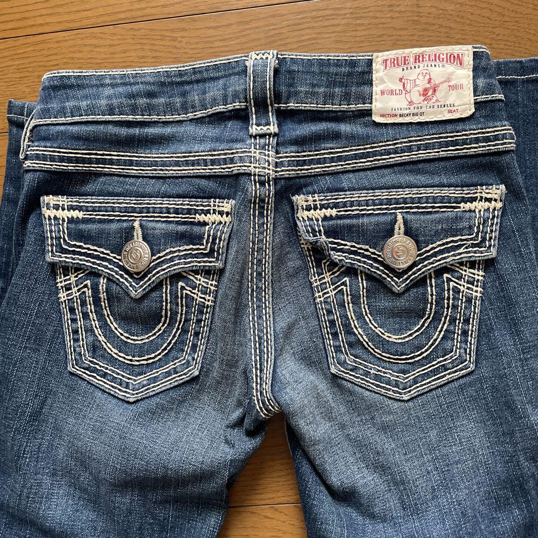 【正規品】超人気デニムTrue Religion太ステッチ