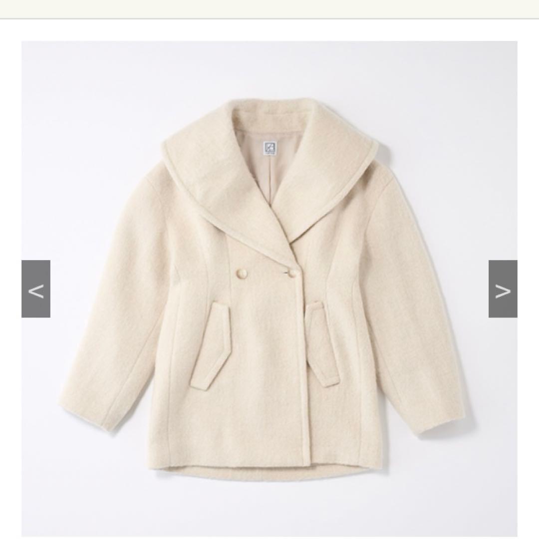 L AUBE BLANC ケープ ミディコート SIZE