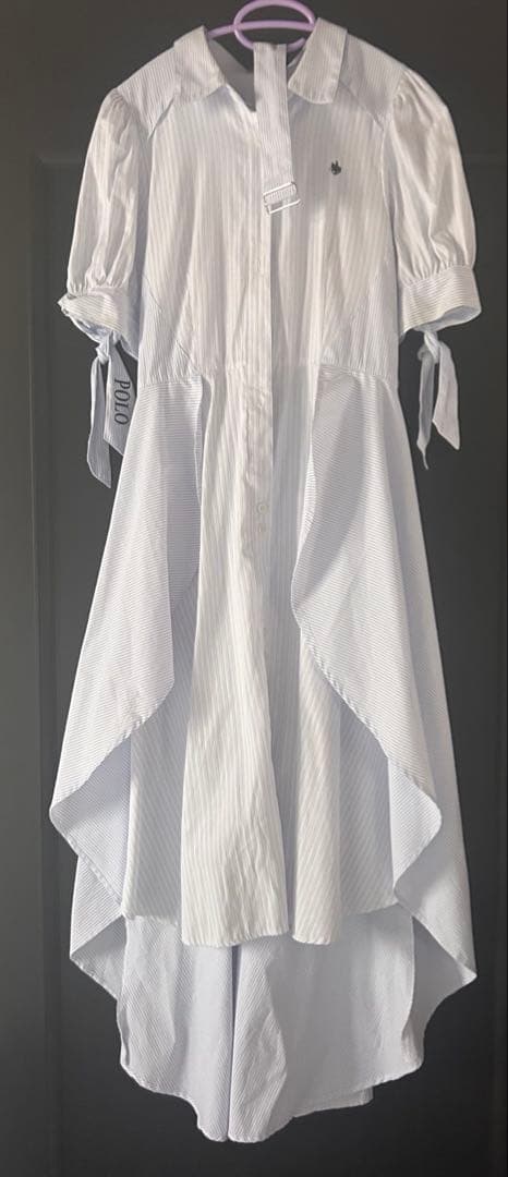 dazzlin POLO BCS ヘムレイヤードシャツワンピース