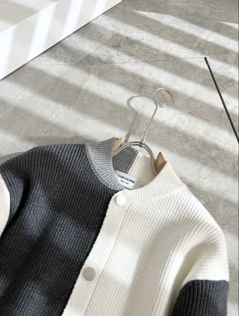 THOM BROWNE トムブラウン タグ付き カーディガン 男女兼用 Lサイズ