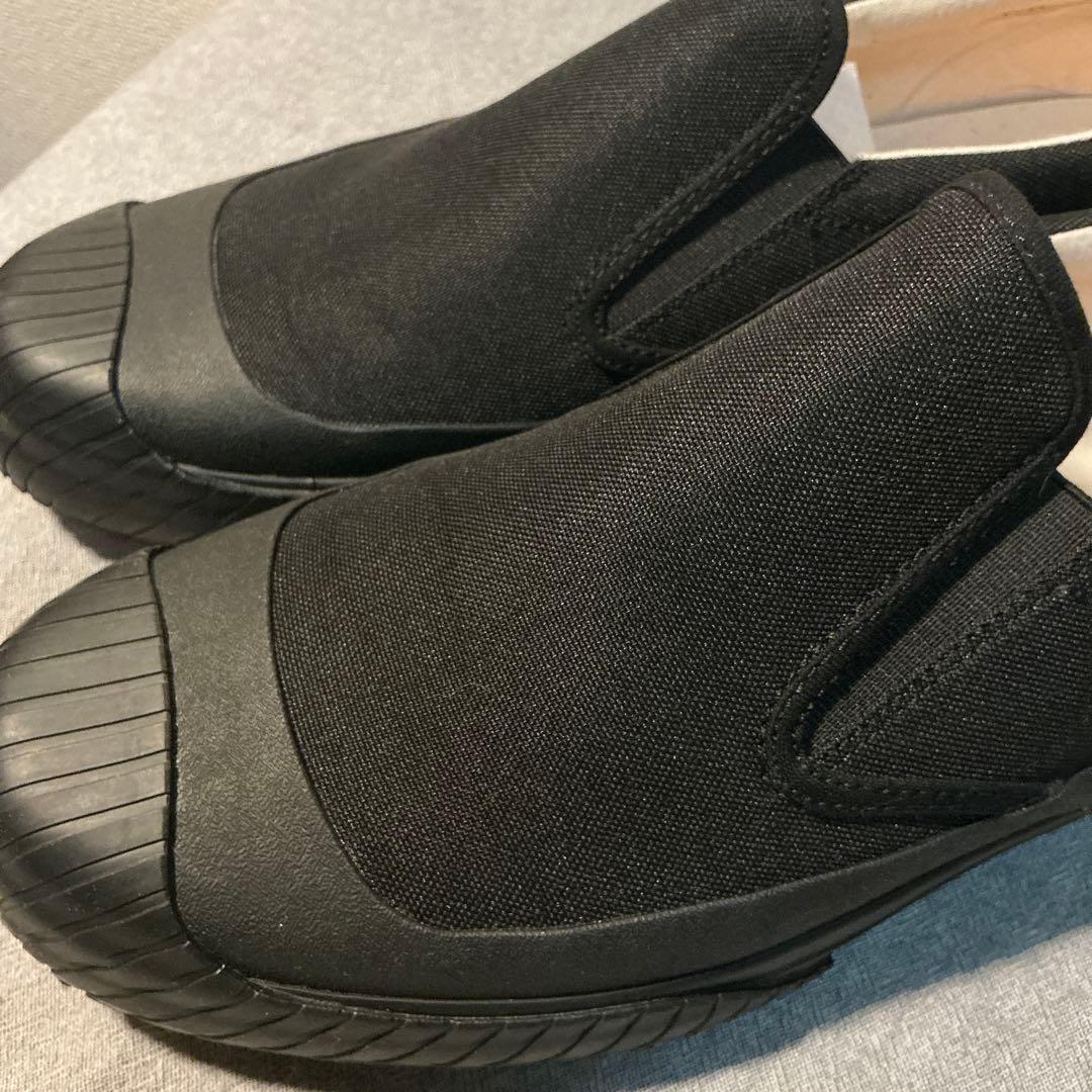 overall メンズ防水スリッポンレインシューズ