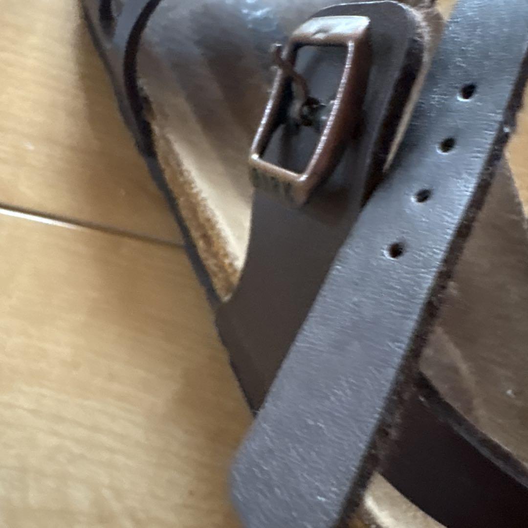 BIRKENSTOCK ブラウン ストラップサンダル 37 - メルカリ