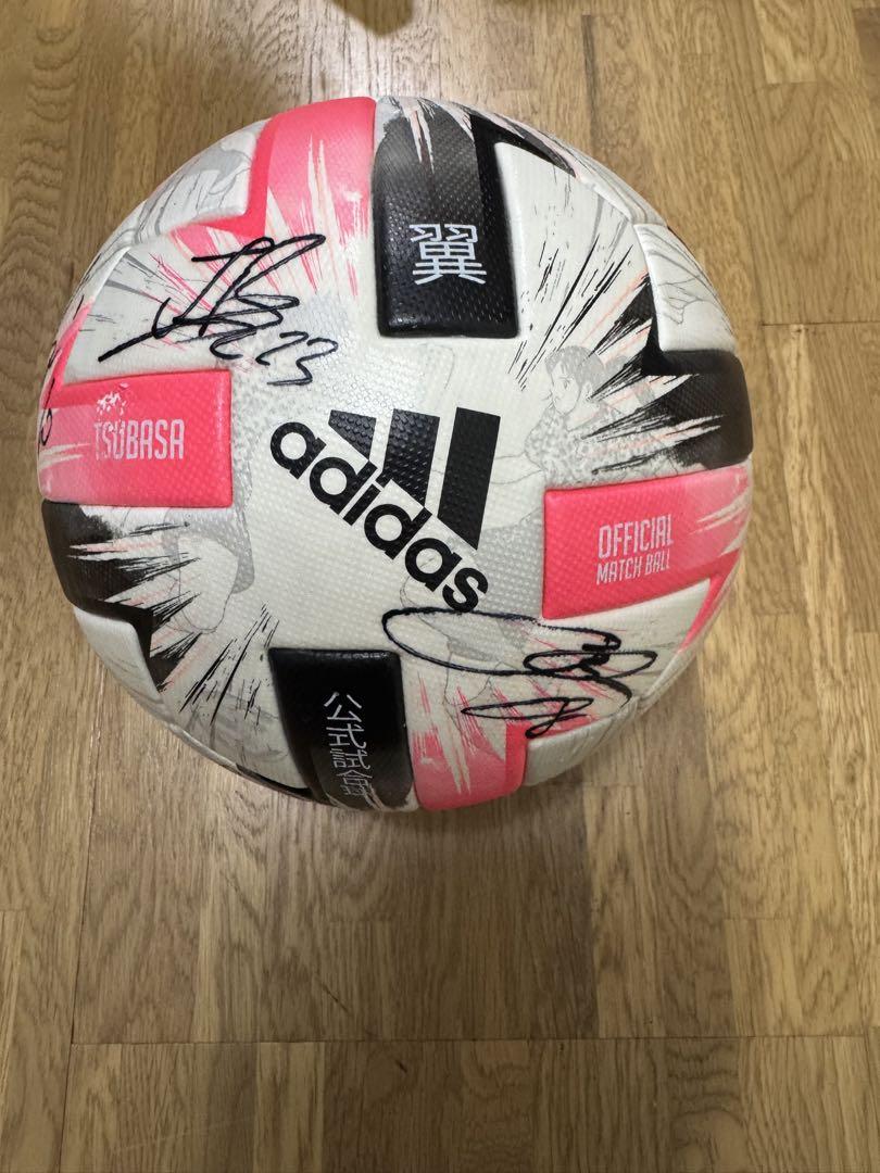 【18％OFF】 adidas TSUBASA 公式試合球 京都サンガサイン付き - メルカリ サッカーボール