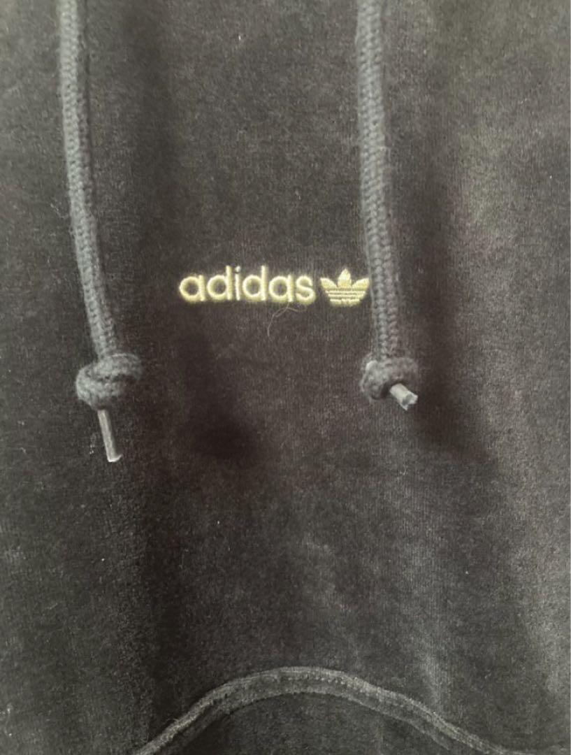 adidas ブラック ベロア トラック ジャケット ジャージ 常田大希