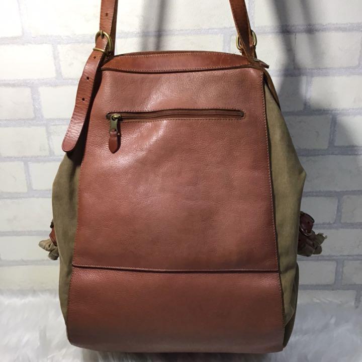 いただきあ ILBISONTE ハンドバッグ カーキ xdesH-m57931946682 トートバッグ だいており