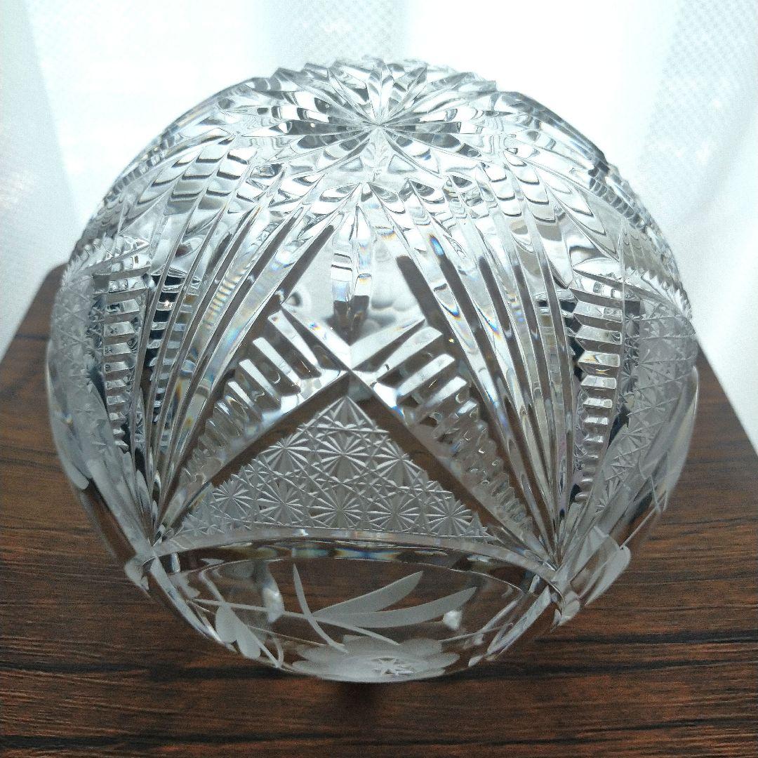 HOYA ホヤ クリスタル 花瓶 ハンドカット 切子 フラワベース