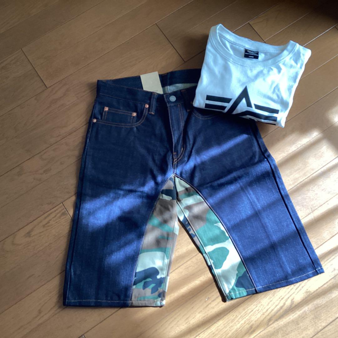 児島ジーンズ　ハーフパンツ　新品　30