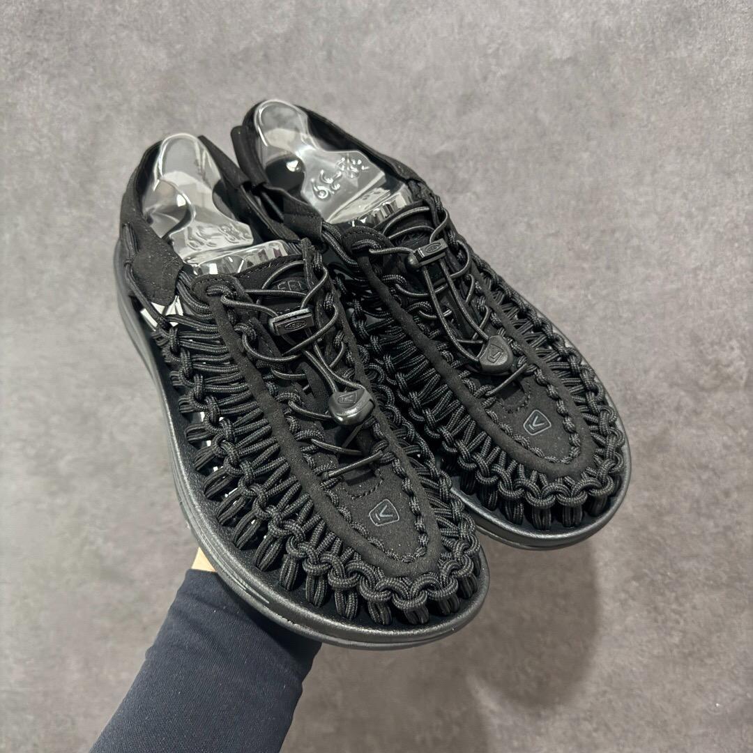 KEEN ブラック スポーツサンダル 編み込みデザイン　箱無し KEEN 27cm新品スポーツサンダル ブラック 編み込みデザイン