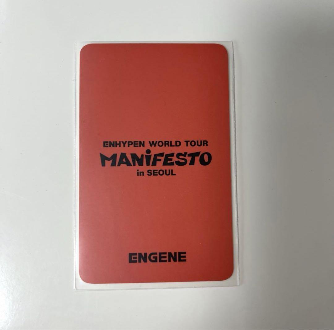 ENHYPEN ニキ manifesto ソウルコン fcトレカ