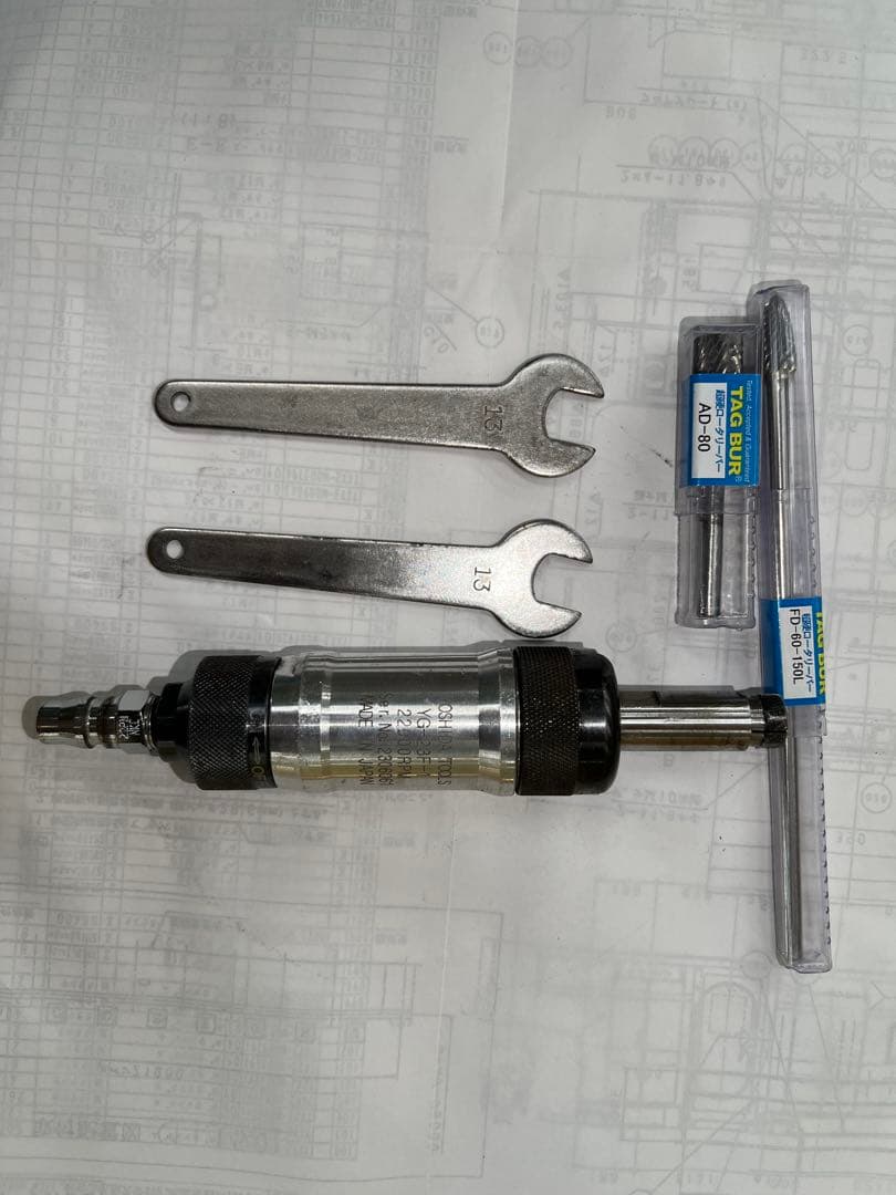 YOSHIDA TOOLS エアグラインダ スロットル式側方排気タイプ