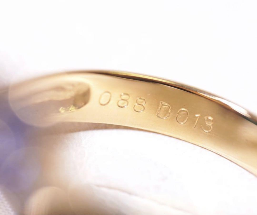 K18 サファイア0.88ct/ダイヤモンド0.13ct リング ソ付 画像5