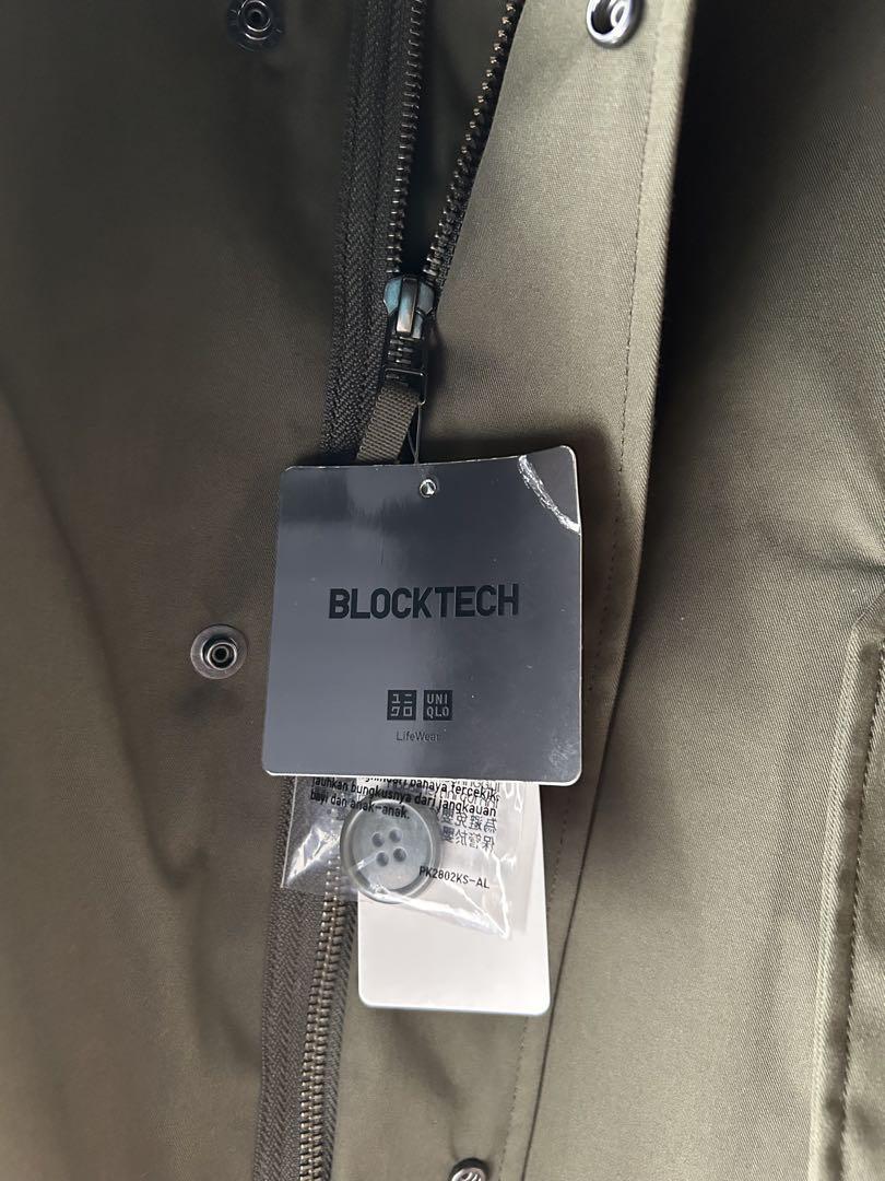 新品タグ付き　UNIQLO フード付きブロックテックモッズコート