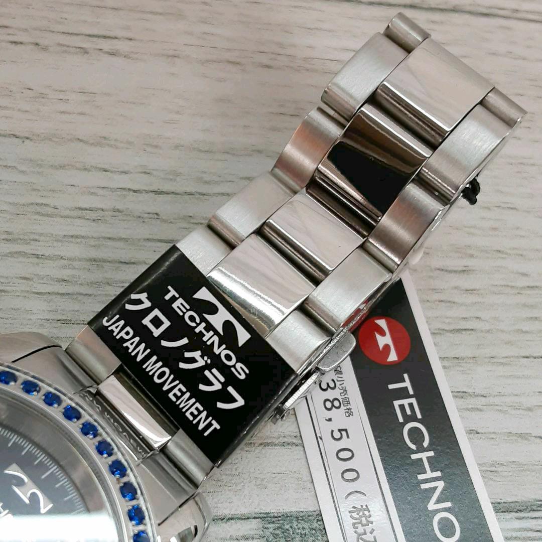 送料込 T6A85SN クロノグラフ BTgAb-m57939927573 TECHNOS テクノス 得価高品質
