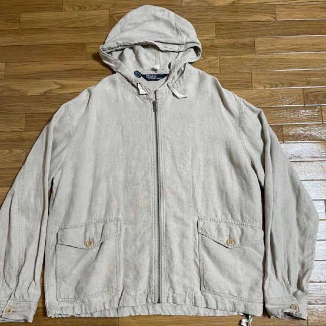 80’s Ralph Lauren Linen Zip Hoodie
