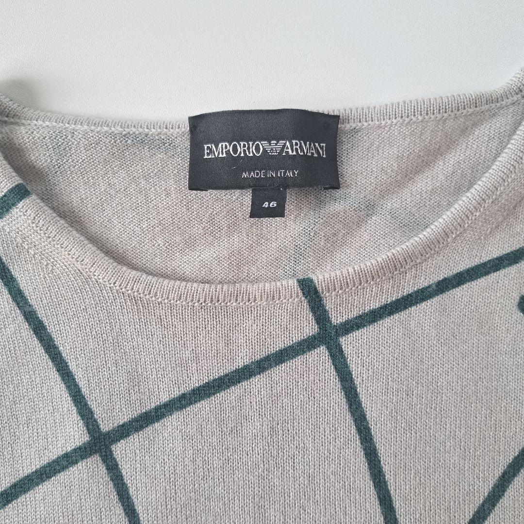 美品 EMPORIO ARMANIランウェイモデル上質ウール100ニットセーター