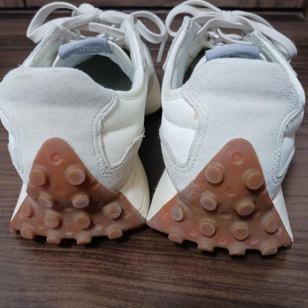 New Balance　327 ホワイト/グレー スニーカー25cm