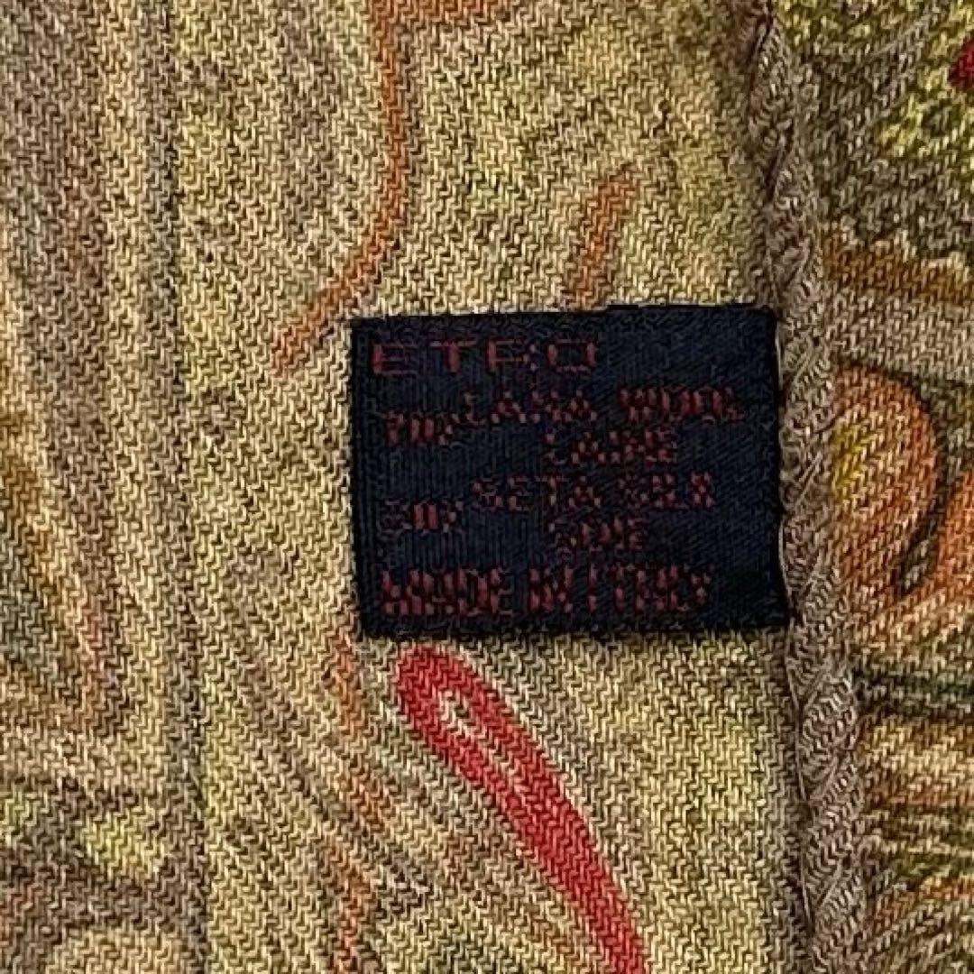 ETRO エトロ ストール  ペイズリー柄 ウール＆シルク